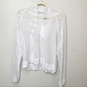 Activ8 mesh hoodie white